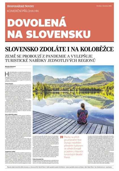 E-magazín HN 127 - 02.07.2020 Dovolená na Slovensku - Economia, a.s.