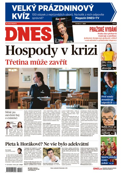 E-magazín MF DNES - 2.7.2020 - MAFRA, a.s.