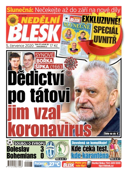 E-magazín Nedělní Blesk - 5.7.2020 - CZECH NEWS CENTER a. s.