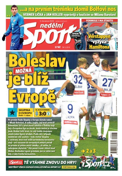 E-magazín Nedělní Sport - 5.7.2020 - CZECH NEWS CENTER a. s.