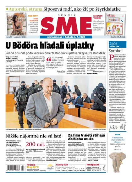 E-magazín SME 4/7/2020 - Petit Press, a.s. 