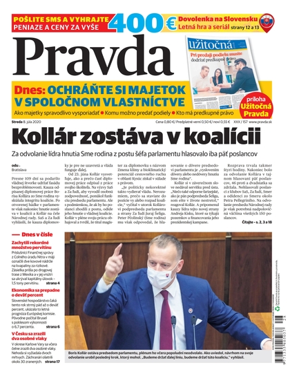 E-magazín Denník Pravda 8. 7. 2020 - OUR MEDIA SR a. s.