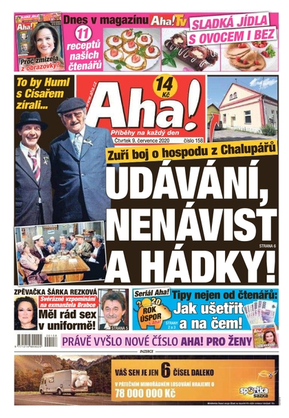 E-magazín AHA! - 9.7.2020 - CZECH NEWS CENTER a. s.