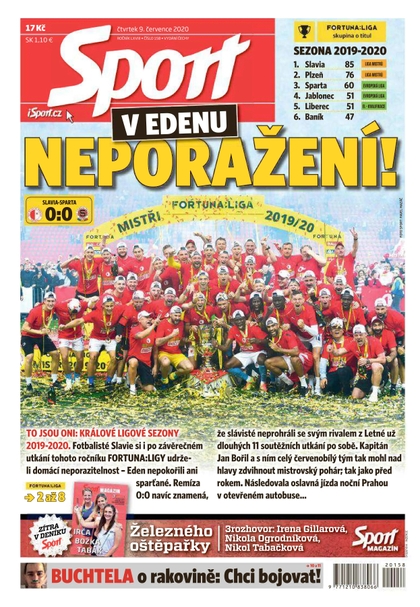 E-magazín Sport - 9.7.2020 - CZECH NEWS CENTER a. s.