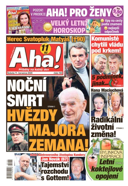 E-magazín AHA! - 11.7.2020 - CZECH NEWS CENTER a. s.