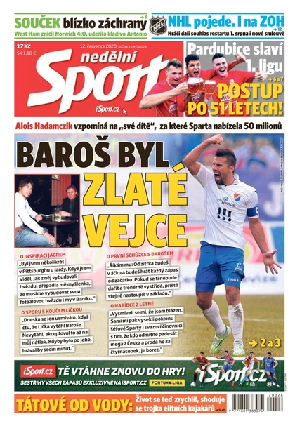 E-magazín Nedělní Sport - 12.7.2020 - CZECH NEWS CENTER a. s.