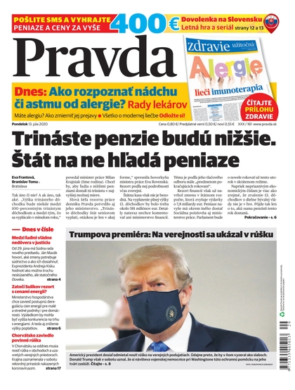 E-magazín Denník Pravda 13. 7. 2020 - OUR MEDIA SR a. s.