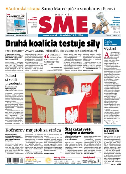 E-magazín SME 13/7/2020 - Petit Press, a.s. 
