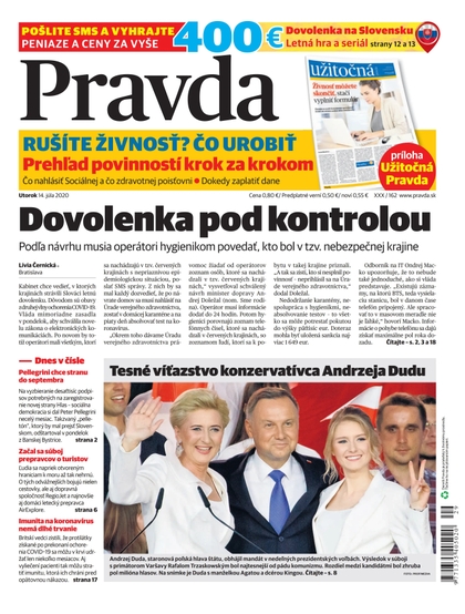 E-magazín Denník Pravda 14. 7. 2020 - OUR MEDIA SR a. s.