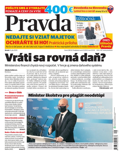 E-magazín Denník Pravda 15. 7. 2020 - OUR MEDIA SR a. s.