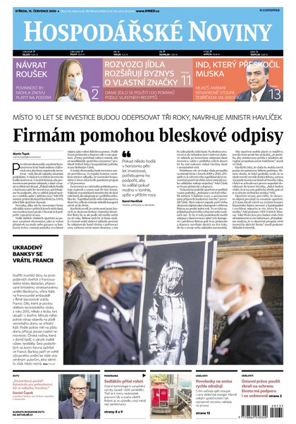 E-magazín HN 135 - 15.07.2020 - Economia, a.s.