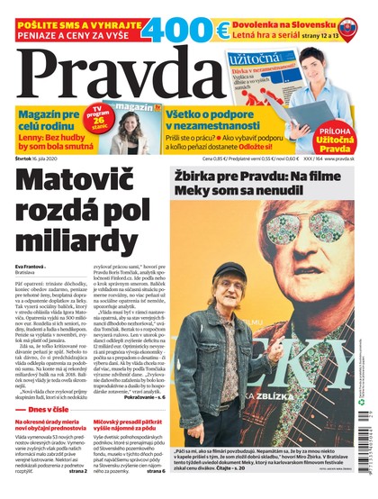 E-magazín Denník Pravda 16. 7. 2020 - OUR MEDIA SR a. s.