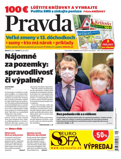E-magazín Denník Pravda 18. 7. 2020 - OUR MEDIA SR a. s.