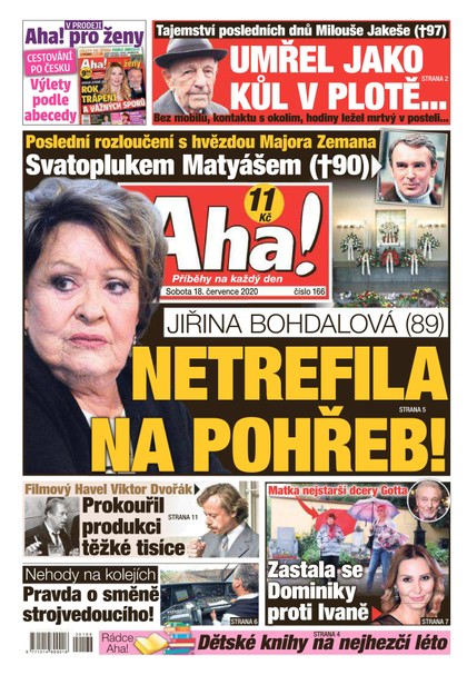 E-magazín AHA! - 18.7.2020 - CZECH NEWS CENTER a. s.