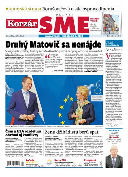 E-magazín SME 18/7/2020 - Petit Press, a.s. 