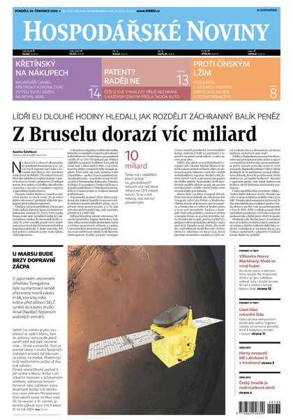 E-magazín HN 138 - 20.7.2020 - Economia, a.s.