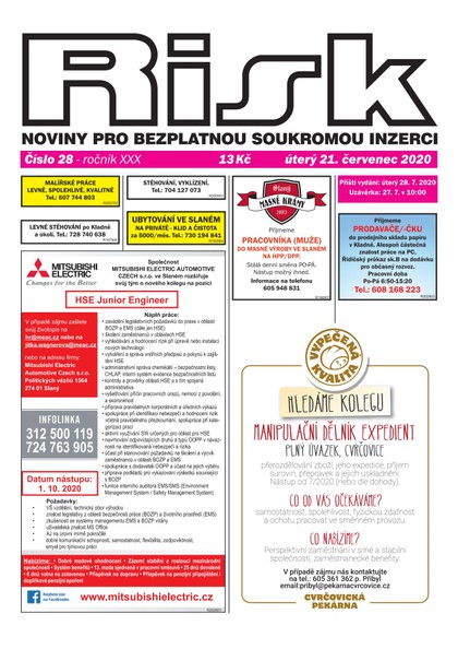 E-magazín Risk 28/2020 - Risk