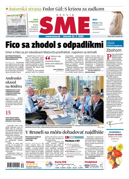 E-magazín SME 21/7/2020 - Petit Press, a.s. 