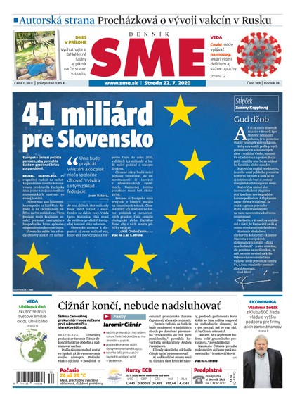 E-magazín SME 22/7/2020 - Petit Press, a.s. 