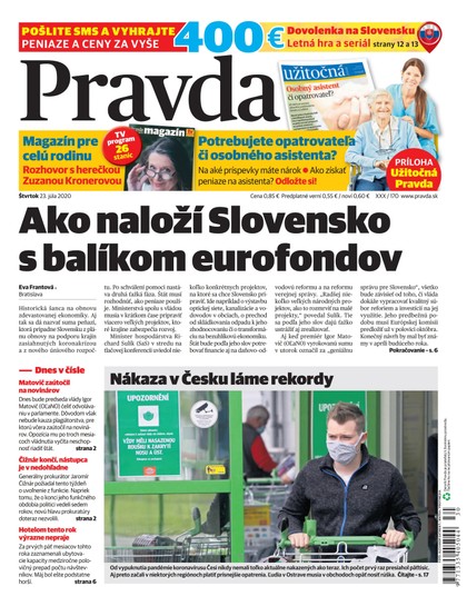 E-magazín Denník Pravda 23. 7. 2020 - OUR MEDIA SR a. s.