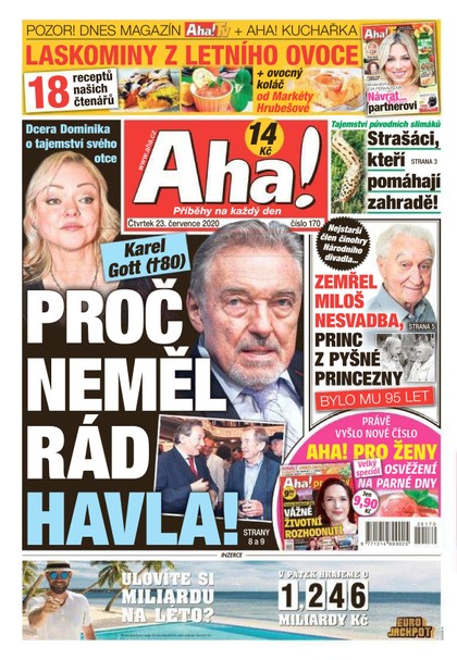 E-magazín AHA! - 23.7.2020 - CZECH NEWS CENTER a. s.