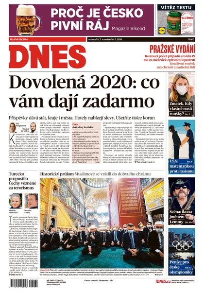 E-magazín MF DNES - 25.7.2020 - MAFRA, a.s.