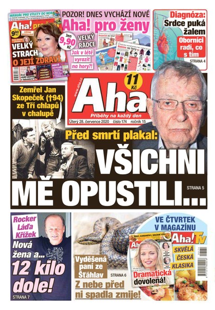 E-magazín AHA! - 28.7.2020 - CZECH NEWS CENTER a. s.