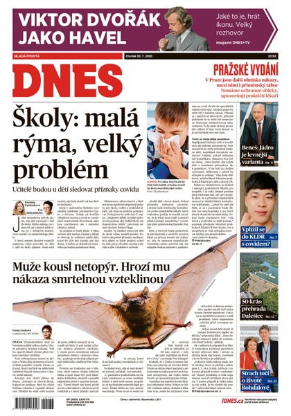 E-magazín MF DNES - 30.7.2020 - MAFRA, a.s.