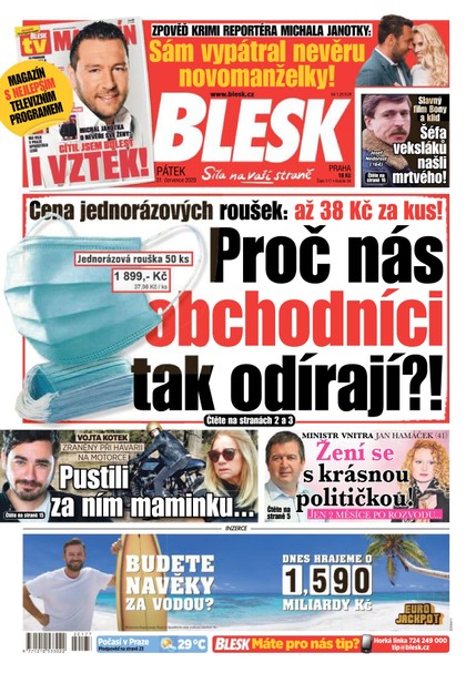 E-magazín Blesk - 31.7.2020 - CZECH NEWS CENTER a. s.
