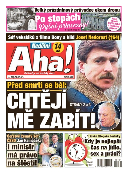 E-magazín Nedělní AHA! - 2.8.2020 - CZECH NEWS CENTER a. s.