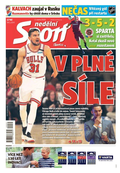E-magazín Nedělní Sport - 2.8.2020 - CZECH NEWS CENTER a. s.