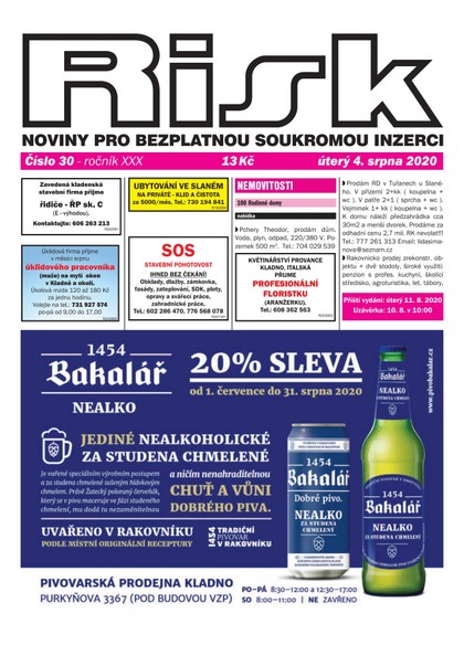 E-magazín Risk 30/2020 - Risk