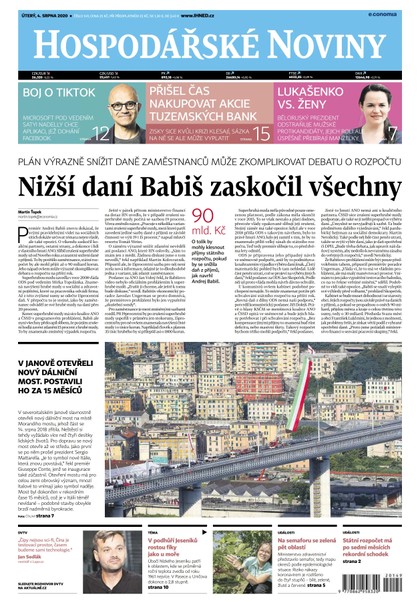 E-magazín HN 149 - 04.08.2020 - Economia, a.s.