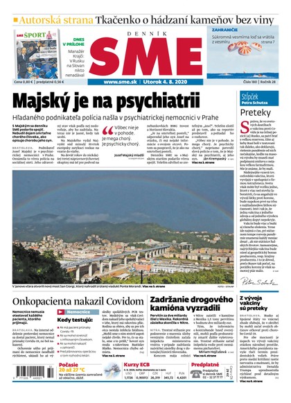 E-magazín SME 4/8/2020 - Petit Press, a.s. 