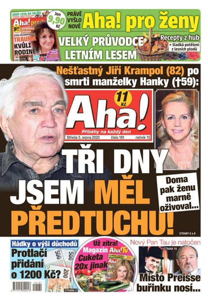 E-magazín AHA! - 5.8.2020 - CZECH NEWS CENTER a. s.