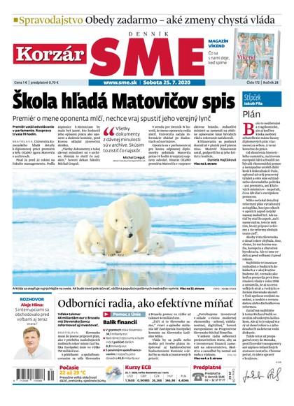 E-magazín SME 25/7/2020 - Petit Press, a.s. 