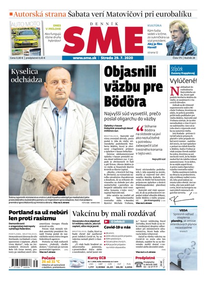 E-magazín SME 29/7/2020 - Petit Press, a.s. 