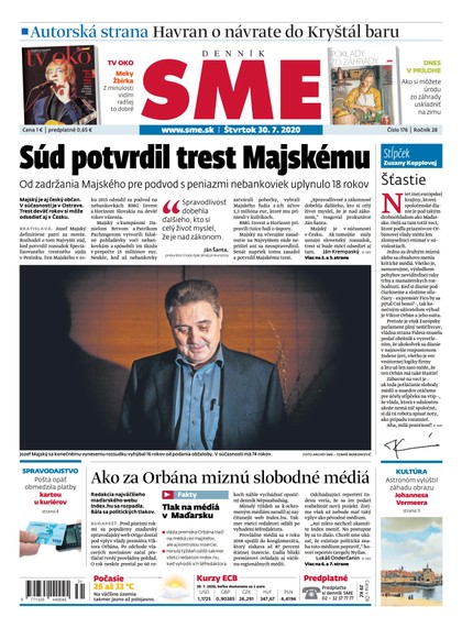 E-magazín SME 30/7/2020 - Petit Press, a.s. 
