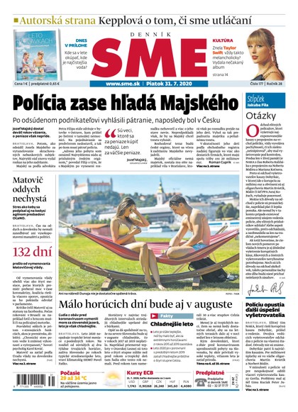 E-magazín SME 31/7/2020 - Petit Press, a.s. 