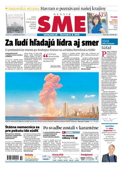 E-magazín SME 6/8/2020 - Petit Press, a.s. 