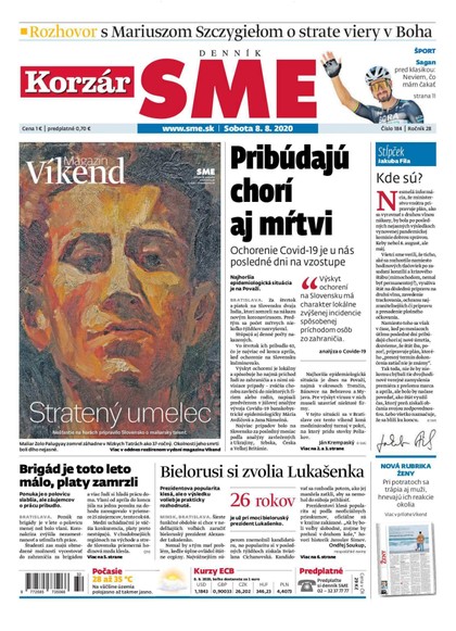 E-magazín SME 8/8/2020 - Petit Press, a.s. 