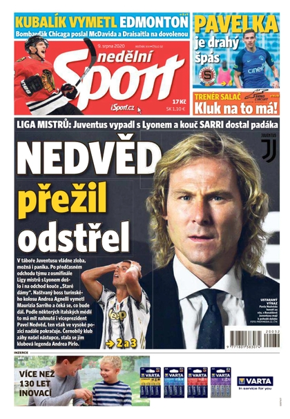 E-magazín Nedělní Sport - 9.8.2020 - CZECH NEWS CENTER a. s.