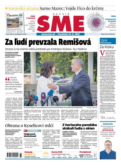 E-magazín SME 10/8/2020 - Petit Press, a.s. 