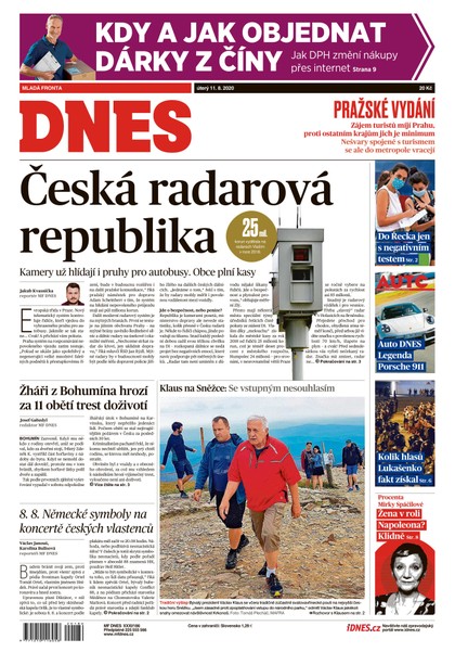E-magazín MF DNES - 11.8.2020 - MAFRA, a.s.