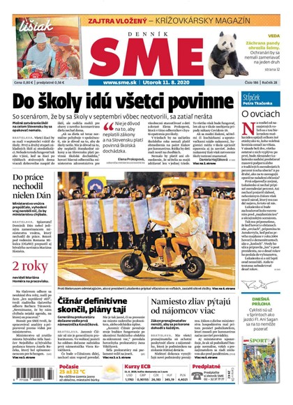 E-magazín SME 11/8/2020 - Petit Press, a.s. 