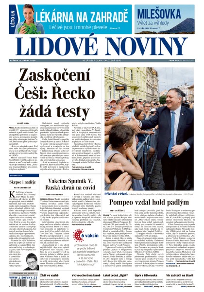 E-magazín LN - 12.8.2020 - MAFRA, a.s.