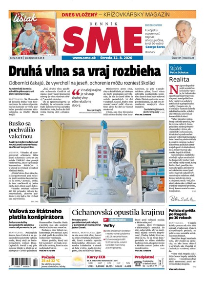 E-magazín SME 12/8/2020 - Petit Press, a.s. 