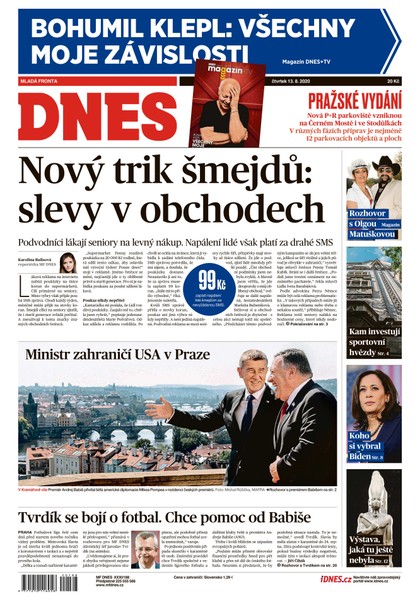 E-magazín MF DNES - 13.8.2020 - MAFRA, a.s.