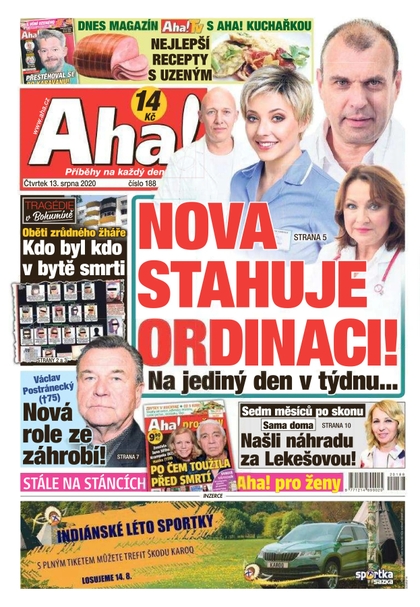 E-magazín AHA! - 13.8.2020 - CZECH NEWS CENTER a. s.