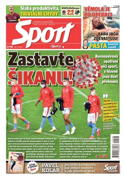 E-magazín Sport - 13.8.2020 - CZECH NEWS CENTER a. s.